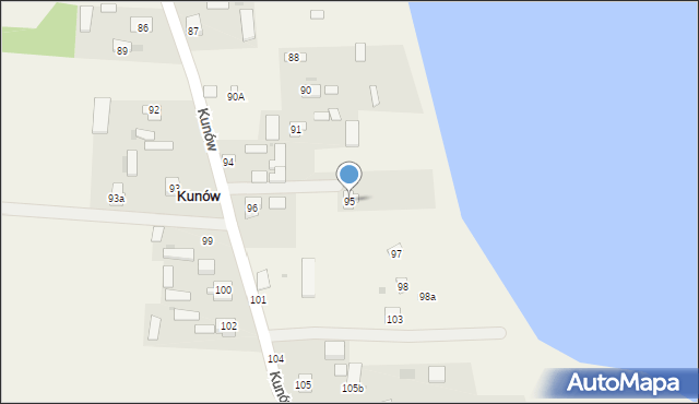 Kunów, Kunów, 95, mapa Kunów