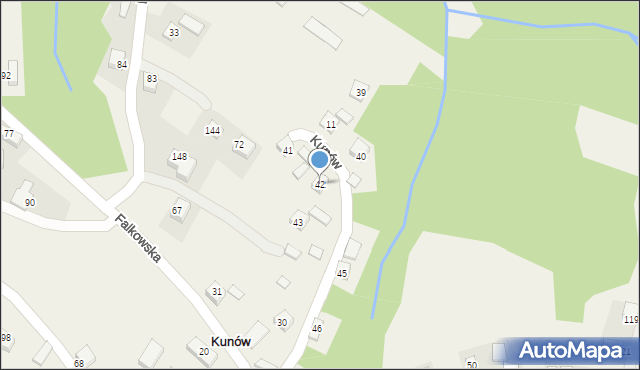 Kunów, Kunów, 42, mapa Kunów