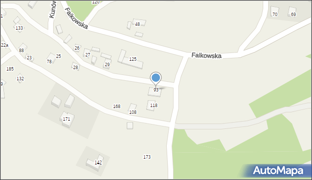 Kunów, Kunów, 93, mapa Kunów