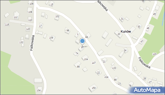 Kunów, Kunów, 97, mapa Kunów