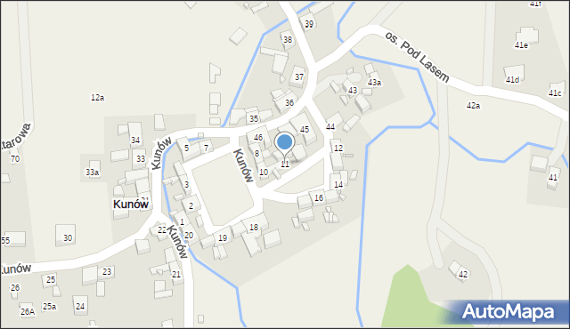 Kunów, Kunów, 11, mapa Kunów