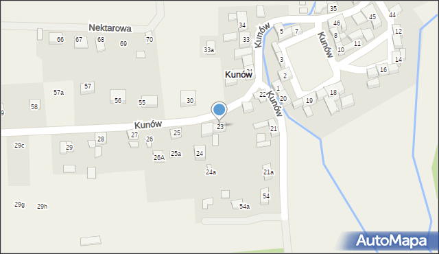 Kunów, Kunów, 23, mapa Kunów