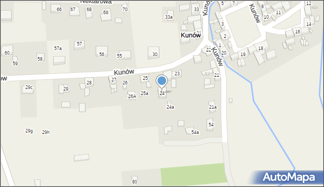 Kunów, Kunów, 24, mapa Kunów