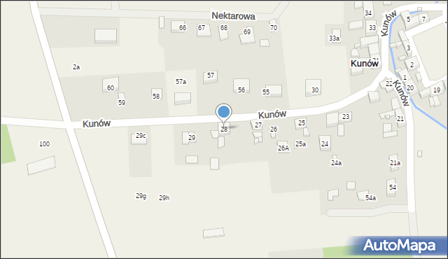 Kunów, Kunów, 28, mapa Kunów