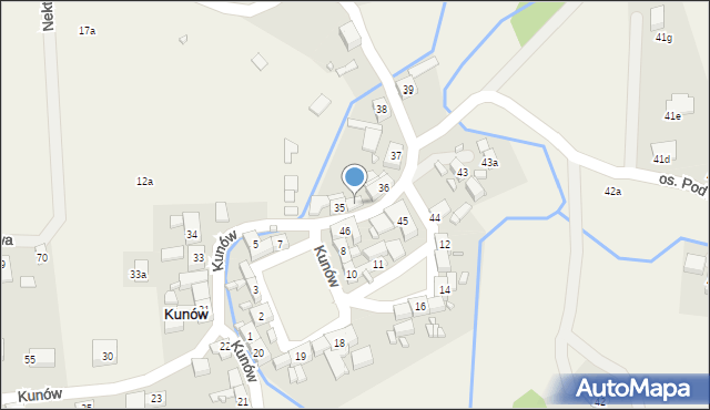 Kunów, Kunów, 35a, mapa Kunów