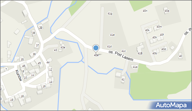 Kunów, Kunów, 42a, mapa Kunów