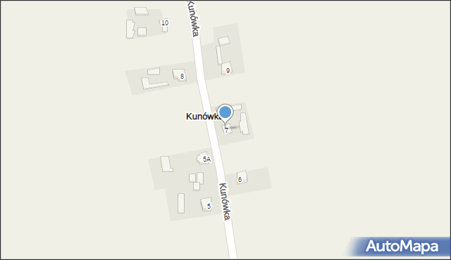 Kunówka, Kunówka, 7, mapa Kunówka