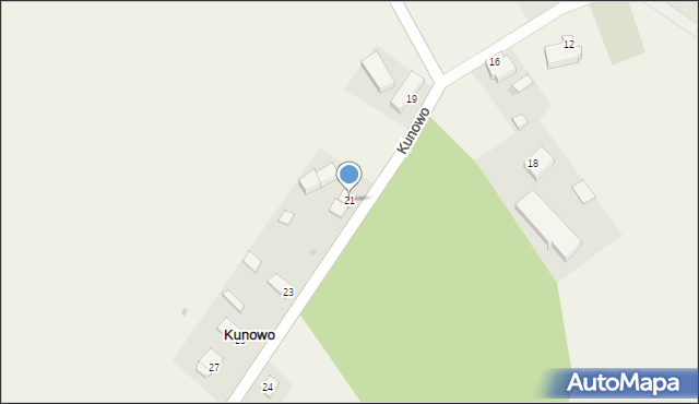 Kunowo, Kunowo, 21, mapa Kunowo