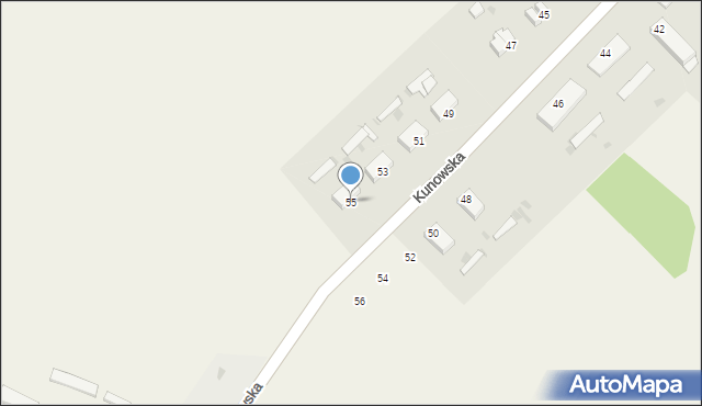 Kunowo, Kunowo, 55, mapa Kunowo