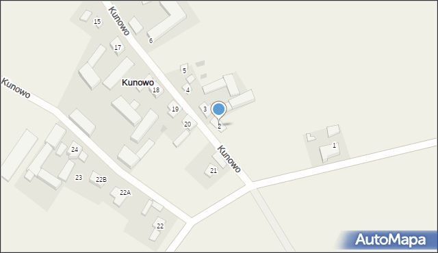 Kunowo, Kunowo, 2, mapa Kunowo