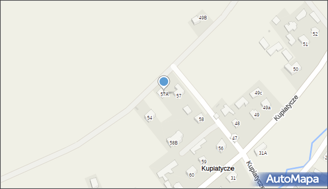 Kupiatycze, Kupiatycze, 57A, mapa Kupiatycze