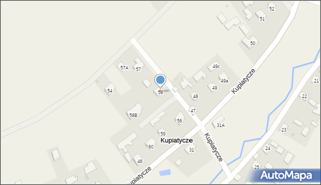 Kupiatycze, Kupiatycze, 58, mapa Kupiatycze