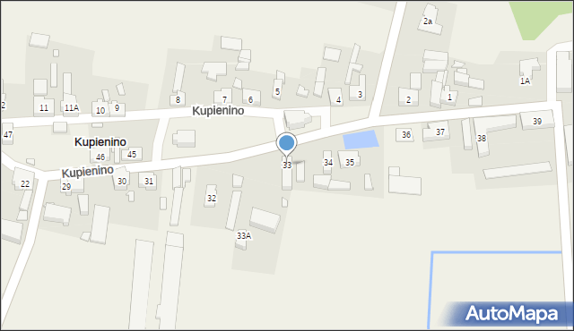 Kupienino, Kupienino, 33, mapa Kupienino