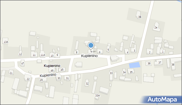 Kupienino, Kupienino, 7, mapa Kupienino