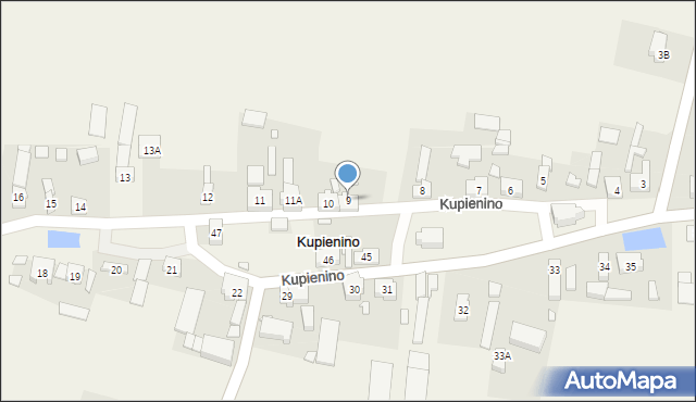 Kupienino, Kupienino, 9, mapa Kupienino