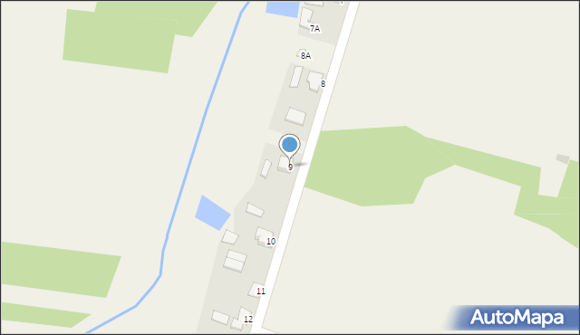 Kupientyn-Kolonia, Kupientyn-Kolonia, 9, mapa Kupientyn-Kolonia