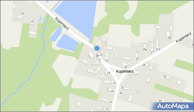 Kupimierz, Kupimierz, 18, mapa Kupimierz