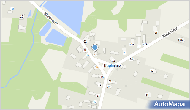 Kupimierz, Kupimierz, 23, mapa Kupimierz