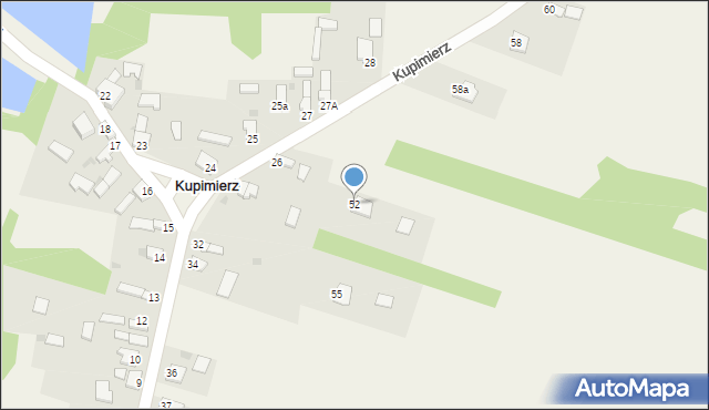 Kupimierz, Kupimierz, 52, mapa Kupimierz