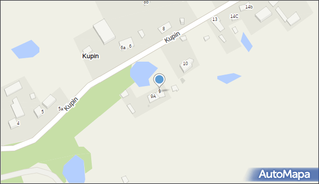 Kupin, Kupin, 9, mapa Kupin