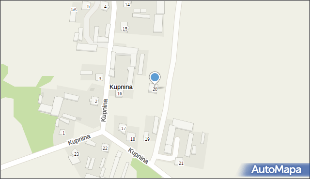 Kupnina, Kupnina, 20, mapa Kupnina