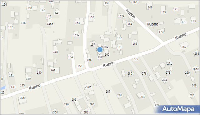 Kupno, Kupno, 159, mapa Kupno