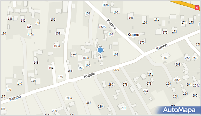 Kupno, Kupno, 161, mapa Kupno