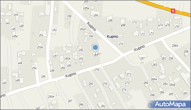 Kupno, Kupno, 163, mapa Kupno