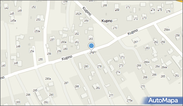 Kupno, Kupno, 279, mapa Kupno