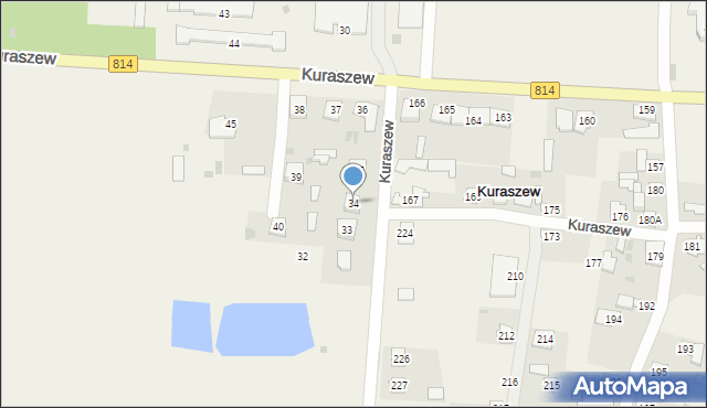 Kuraszew, Kuraszew, 34, mapa Kuraszew