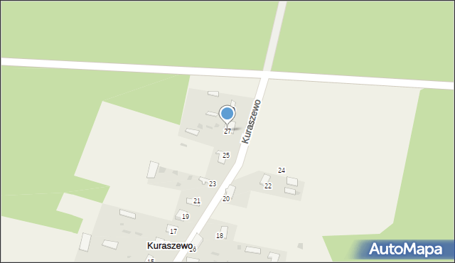 Kuraszewo, Kuraszewo, 27, mapa Kuraszewo