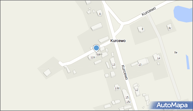 Kurcewo, Kurcewo, 11a, mapa Kurcewo