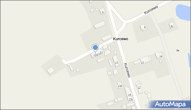 Kurcewo, Kurcewo, 11b, mapa Kurcewo