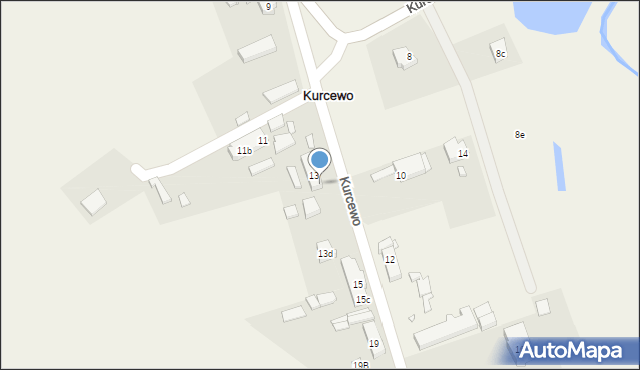 Kurcewo, Kurcewo, 13b, mapa Kurcewo