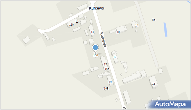 Kurcewo, Kurcewo, 13d, mapa Kurcewo
