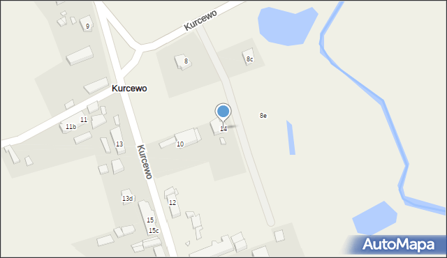 Kurcewo, Kurcewo, 14, mapa Kurcewo