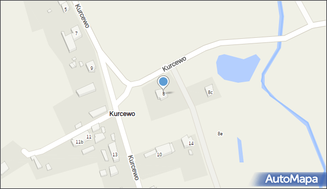 Kurcewo, Kurcewo, 8, mapa Kurcewo