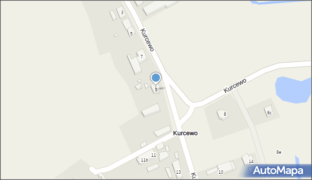 Kurcewo, Kurcewo, 9, mapa Kurcewo