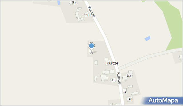 Kurcze, Kurcze, 13, mapa Kurcze
