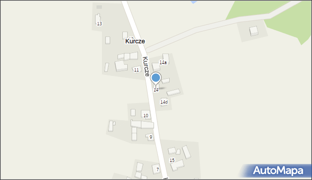 Kurcze, Kurcze, 14, mapa Kurcze