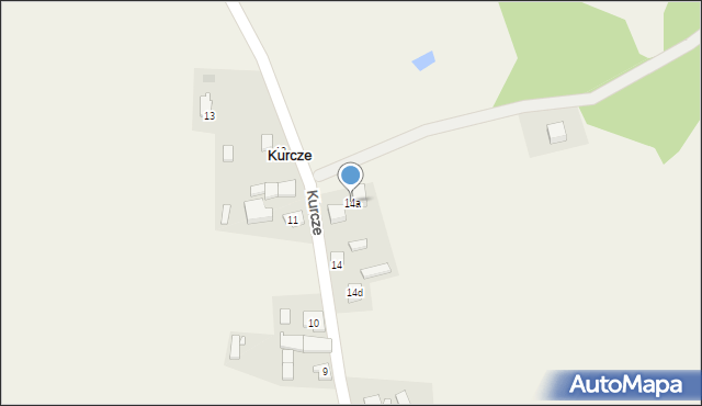 Kurcze, Kurcze, 14a, mapa Kurcze