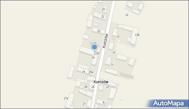 Kurczów, Kurczów, 24b, mapa Kurczów