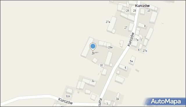 Kurczów, Kurczów, 29, mapa Kurczów