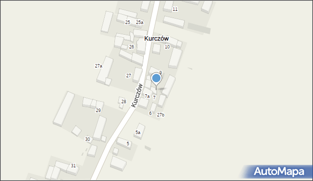 Kurczów, Kurczów, 8, mapa Kurczów