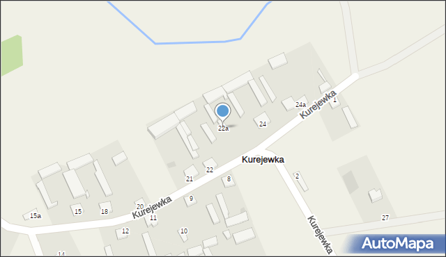 Kurejewka, Kurejewka, 22a, mapa Kurejewka