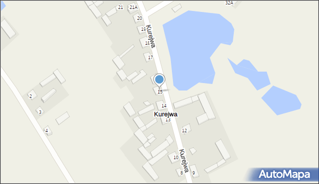 Kurejwa, Kurejwa, 15, mapa Kurejwa