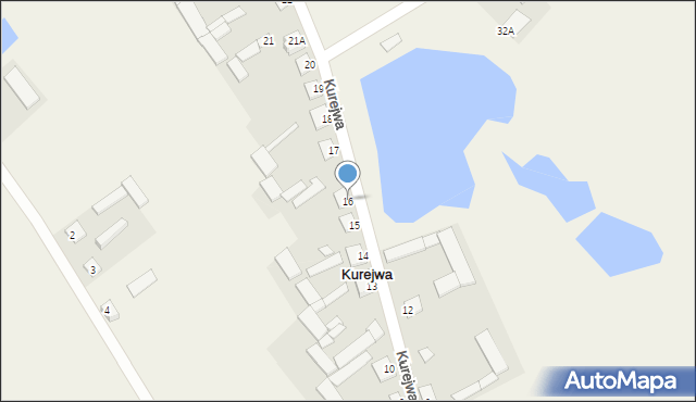 Kurejwa, Kurejwa, 16, mapa Kurejwa