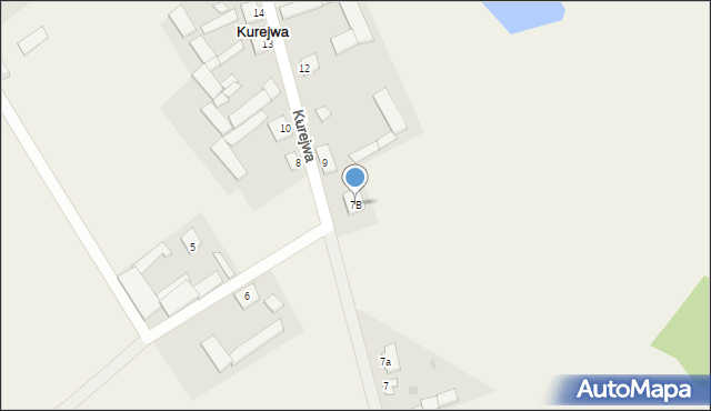 Kurejwa, Kurejwa, 7B, mapa Kurejwa