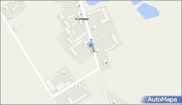 Kurejwa, Kurejwa, 8, mapa Kurejwa