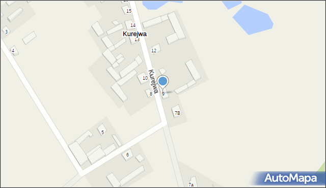 Kurejwa, Kurejwa, 9, mapa Kurejwa